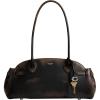 imageCoach Glazed Leather Empire Carryall 34Loved LeatherSilverBlack Brown