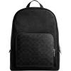 imageCoach Mens Wade Backpack in Crossgrain Leather Maple MediumBlack Signature