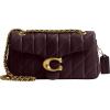 imageCoach Quilted Suede Tabby Shoulder Bag 26 with ChainB4Black Currant