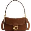 imageCoach Soft Tabby Shoulder BagWarm Brown Suede