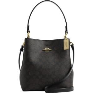 imageCOACH Small Town BucketWalnutBlack