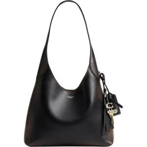 imageCoach Brooklyn Shoulder Bag 28Loved LeatherSilverBlack Brown