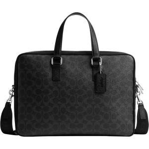 imageCoach Caden Brief Coated Canvas Black Signature