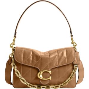 imageCoach Chain Tabby Shoulder BagB4Honey Brown