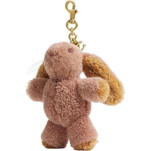 imageCoach Floppy Bunny Plushie Bag Charm in Shearling