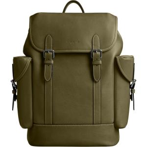 imageCoach Hitch Backpack in Natural FullGrain LeatherOlive