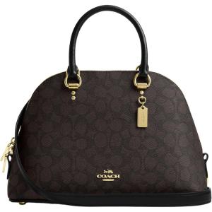 imageCoach Katy Satchel in Signature CanvasImWalnutBlack