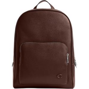 imageCoach Mens Wade Backpack in Crossgrain Leather Maple MediumMaple