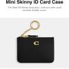 imageCOACH Womens Essential Mini Id Case AccessoryTravelers Card SleevesBlack