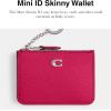 imageCOACH Womens Essential Mini Id Case AccessoryTravelers Card SleevesDragonfruit
