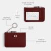 imageCOACH Womens Essential Mini Id Case AccessoryTravelers Card SleevesLhDark Ruby