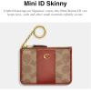 imageCOACH Womens Essential Mini Id Case AccessoryTravelers Card SleevesTan Rust