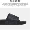 imageCoach Mens Signature Coated Canvas Pool Slide SandalCharcoal Signature
