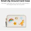 imageCoach Womens Essential Small Zip Around Card CaseB4Chalk Multi