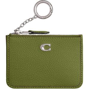 imageCOACH Womens Essential Mini Id Case AccessoryTravelers Card SleevesDark Lime
