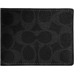 imageCoach Mens Slim Billfold Wallet in Signature Canvas Black