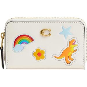 imageCoach Womens Essential Small Zip Around Card CaseB4Chalk Multi