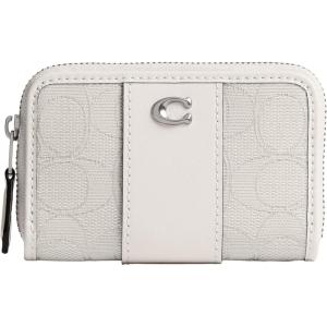 imageCoach Womens Essential Small Zip Around Card CaseLhCloud Chalk