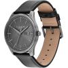 imageCoach Mens Oliver 3H Quartz Watch 41mm Case Size Genuine Leather Strap Date Display Classic for Every Day  Gift for HimGrey