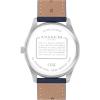 imageCoach Mens Oliver 3H Quartz Watch 41mm Case Size Genuine Leather Strap Date Display Classic for Every Day  Gift for HimNavy