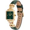 imageCoach Womens Cass 2H Quartz Watch Square Case Genuine Leather Strap Contemporary Design for HerGreen