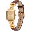 imageCoach Womens Cass 2H Quartz Watch Square Case Genuine Leather Strap Contemporary Design for HerSaddle