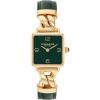 imageCoach Womens Cass 2H Quartz Watch Square Case Genuine Leather Strap Contemporary Design for HerGreen