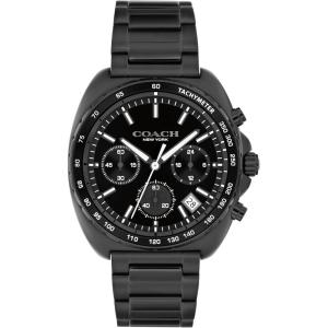 imageCOACH Charter Mens Chronograph Quartz Watch  39 mm Stainless Steel Case  Link Bracelet  Essential Accessory Gift for Him