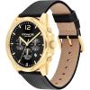 imageCoach Greyson Mens Versatile Watch  Functional Elegance  Stylish Timepiece for Everyday Wear  Water ResistantBlackGold Tone