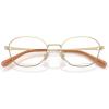 imageCoach HC5194TD Prescription Eyewear Frames Shiny Light GoldDemo Lens 50 mm