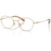 imageCoach HC5194TD Prescription Eyewear Frames Shiny Light GoldDemo Lens 50 mm