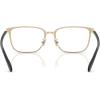imageCoach Mens Hc5195td Square Prescription Eyewear FramesShiny BlackLight GoldDemo Lens