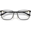 imageCoach Mens Hc5195td Square Prescription Eyewear FramesShiny BlackLight GoldDemo Lens