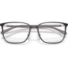 imageCoach Mens Hc5195td Square Prescription Eyewear FramesShiny Dark GreySilverDemo Lens