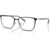 imageCoach Mens Hc5195td Square Prescription Eyewear FramesShiny Dark GreySilverDemo Lens