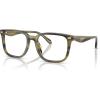 imageCoach Mens Hc6276u Universal Fit Square Prescription Eyewear FramesStriated OliveDemo Lens