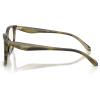 imageCoach Mens Hc6276u Universal Fit Square Prescription Eyewear FramesStriated OliveDemo Lens