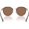 imageCoach Mens Hc7183 SunglassesSatin Light GoldBrown Solid