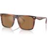 imageCoach Mens Hc8440u Universal Fit Square SunglassesStriated CaramelBrown Mirrored