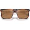 imageCoach Mens Hc8440u Universal Fit Square SunglassesStriated CaramelBrown Mirrored