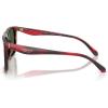 imageCoach Mens Hc8440u Universal Fit Square SunglassesStriated Cherry OakGreen Solid