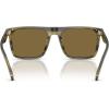 imageCoach Mens Hc8440u Universal Fit Square SunglassesStriated OliveGreen Grey Solid