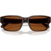 imageCoach Mens Hc8441u Universal Fit Rectangular SunglassesTransparent BrownBrown Solid