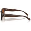 imageCoach Mens Hc8441u Universal Fit Rectangular SunglassesTransparent BrownBrown Solid