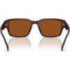 imageCoach Mens Hc8441u Universal Fit Rectangular SunglassesTransparent BrownBrown Solid
