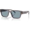 imageCoach Mens Hc8441u Universal Fit Rectangular SunglassesTransparent GreyLight Blue Solid
