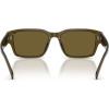 imageCoach Mens Hc8441u Universal Fit Rectangular SunglassesTransparent OliveGreen Solid