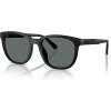 imageCoach Mens Hc8442u Universal Fit Square SunglassesMatte BlackGrey Solid Polarized