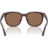 imageCoach Mens Hc8442u Universal Fit Square SunglassesMatte Dark TortoiseBrown Solid