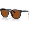 imageCoach Mens Hc8442u Universal Fit Square SunglassesMatte Deep BlueAmber Solid